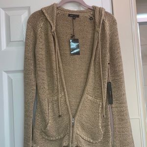 BCBG ZIP UP JACKET WITH HOOD
